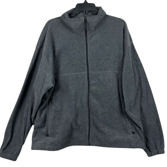 Columbia Other - Columbia Fleece Long Sleeve Pullover Sweatshirt Full Zip Mens Size XL Gray